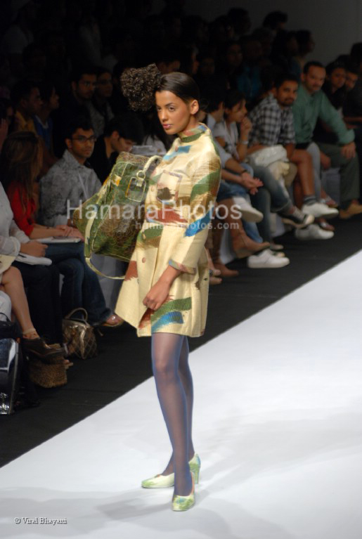 Model walks on the Ramp for Kallol Datta, Digvijay Singh, Sudhir Nayak and Tapas Bishwas show in Lakme India Fashion Week on March 30th 2008