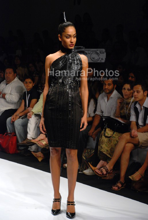 Model at Lakme Fashion Week Ramp Walk for Rakesh Agarwal on March 29th 2008