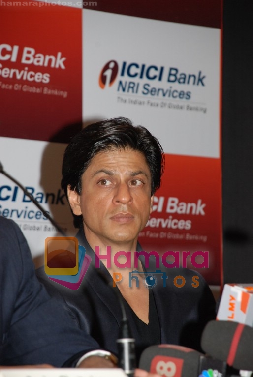 Shahrukh Khan at ICICI Bank announcement of the Global Indian account in Grand Hyatt on April 4th 2008 