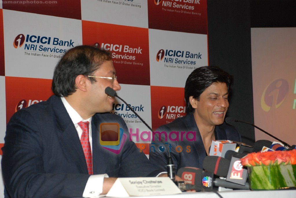 Shahrukh Khan at ICICI Bank announcement of the Global Indian account in Grand Hyatt on April 4th 2008 