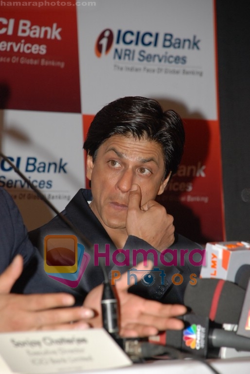 Shahrukh Khan at ICICI Bank announcement of the Global Indian account in Grand Hyatt on April 4th 2008 