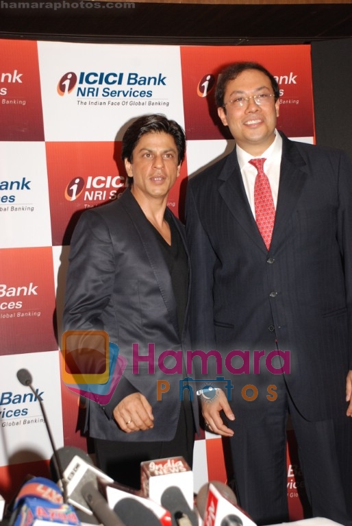 Shahrukh Khan at ICICI Bank announcement of the Global Indian account in Grand Hyatt on April 4th 2008 