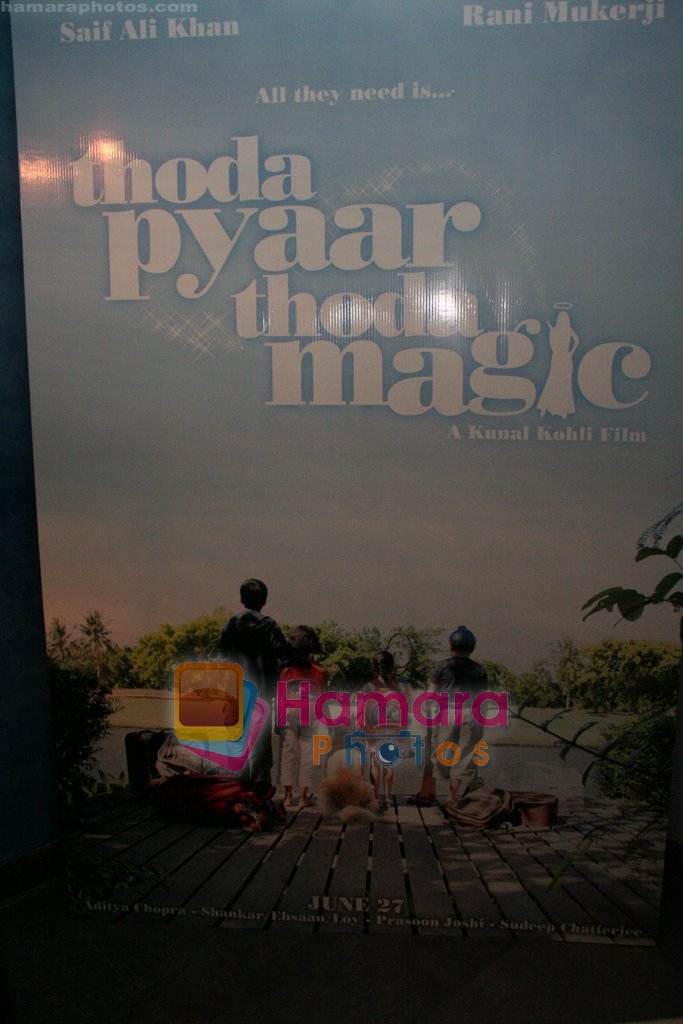 Wallpaper of Thoda Pyaar Thoda Magic in Yashraj Studios on April 23rd 2008 