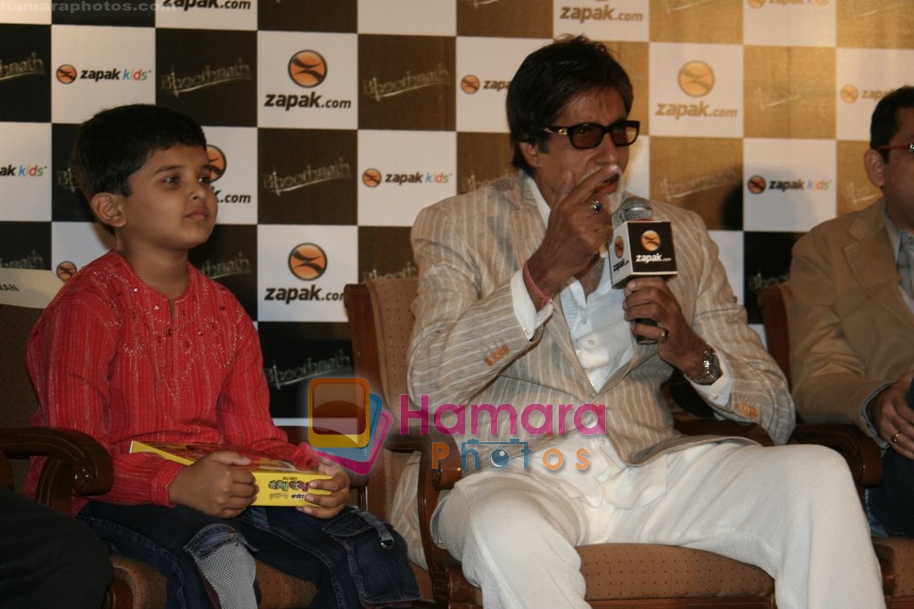 Amitabh Bachchan, Aman Siddiqui promotes Bhootnath game through Zapak in Taj Land's End on April 27th 2008 