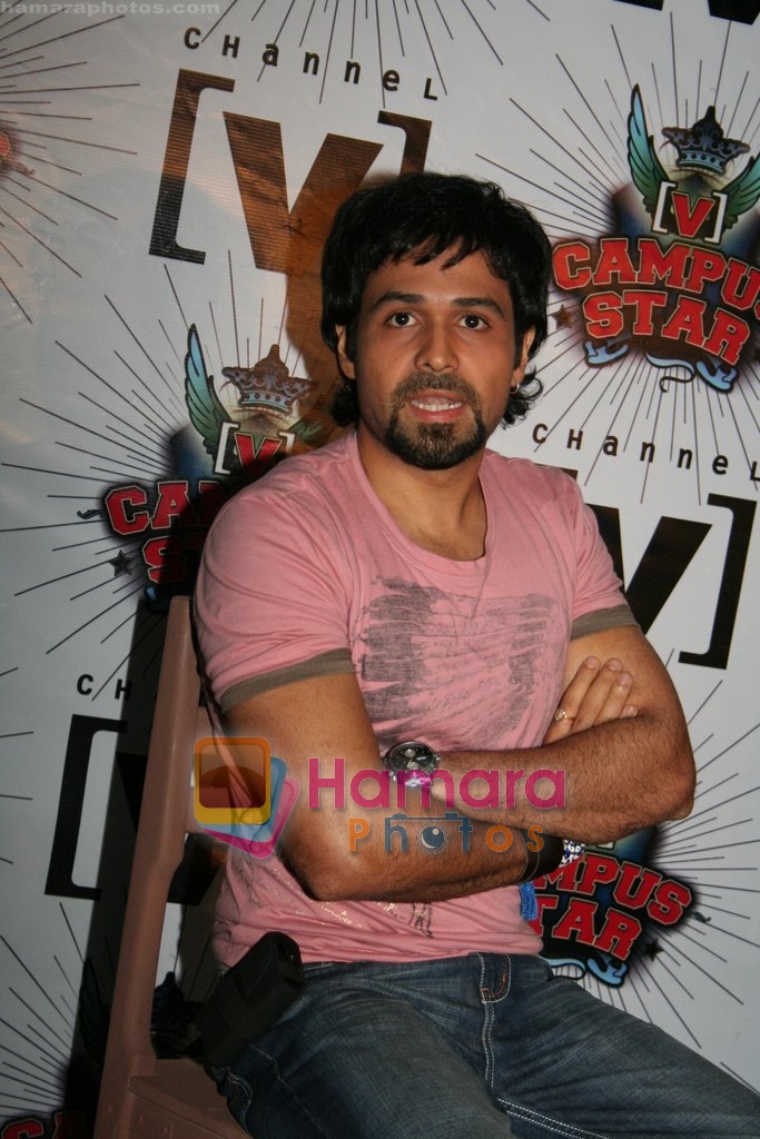 Emraan Hashmi at a promotional Channel V shoot on May 3rd 2008