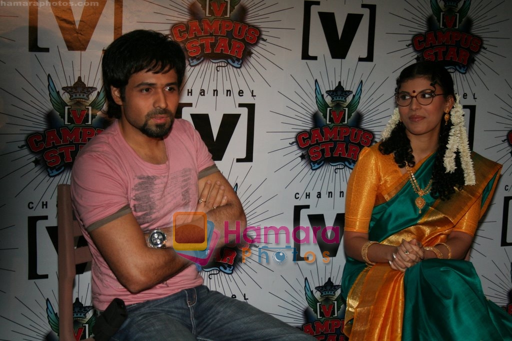 Emraan Hashmi, Lola Kutty at a promotional Channel V shoot on May 3rd 2008