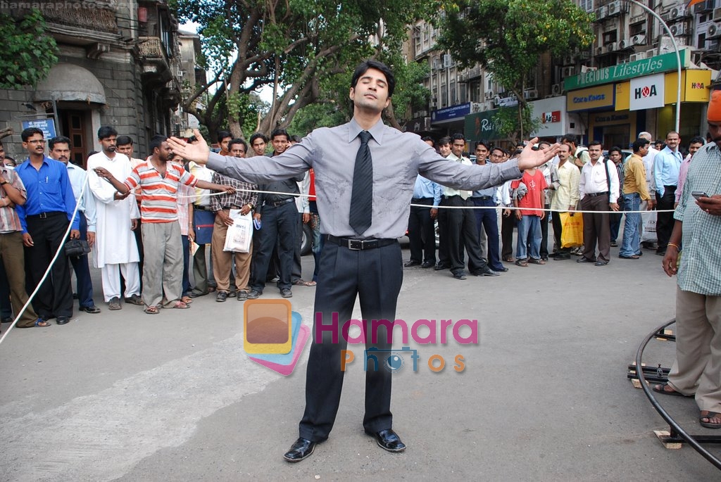 Rajeev Khandelwal at Promotional music video Mehfooz for film Aamir in  Flora Fountain on May 9th 2008