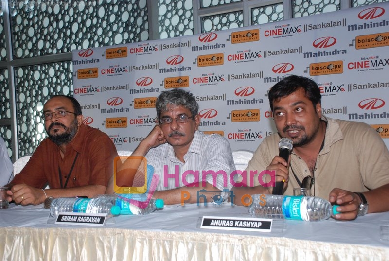 Anjum Rajabali, Anurag Kashyap at Sankalan writer's workshop  in Cinemax on May 19th 2008