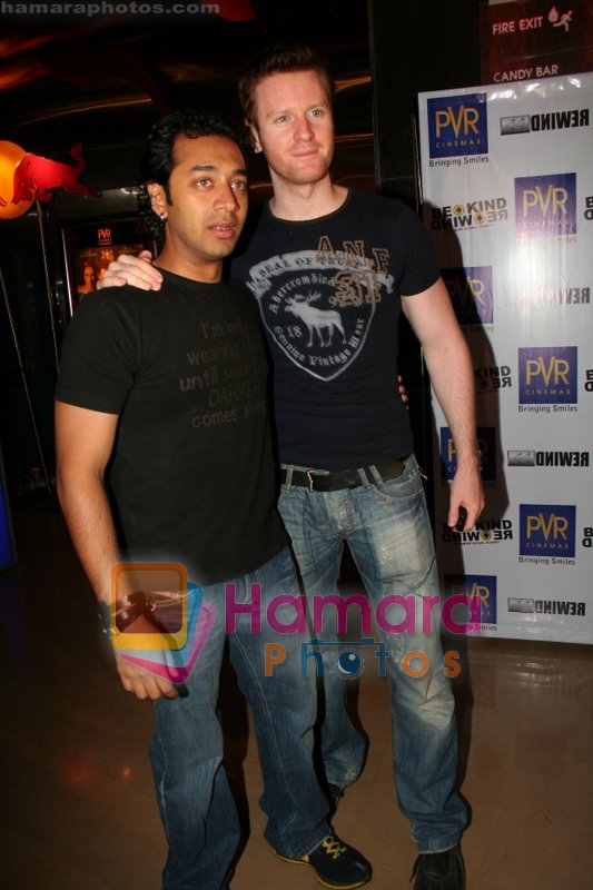 Alex with Hiten at Be Kind Rewind premiere in PVR on May 20th 2008