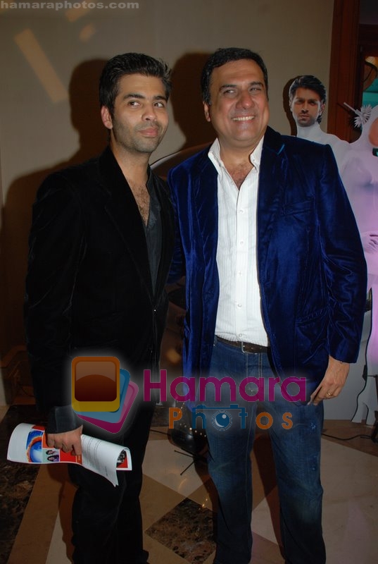 Karan Johar with Boman Irani at Love Story 2050 music launch in JW Marriott on May 28th 2008