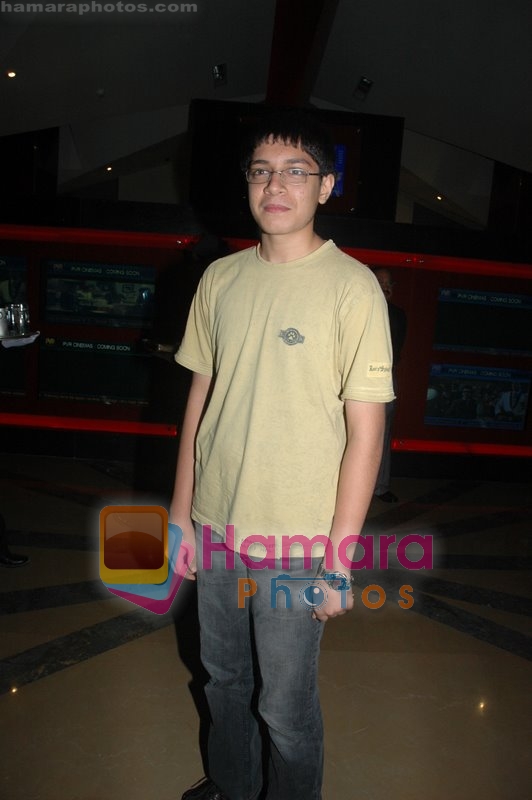 Aamir Khans son Junaid Khan at Indiana Jones premiere in  PVR, Goregaon on May 28th 2008