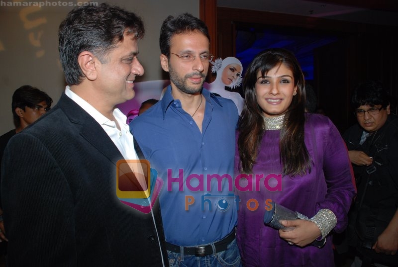Harry Baweja, Raveena Tandon with her husband at Love Story 2050 music launch in JW Marriott on May 28th 2008