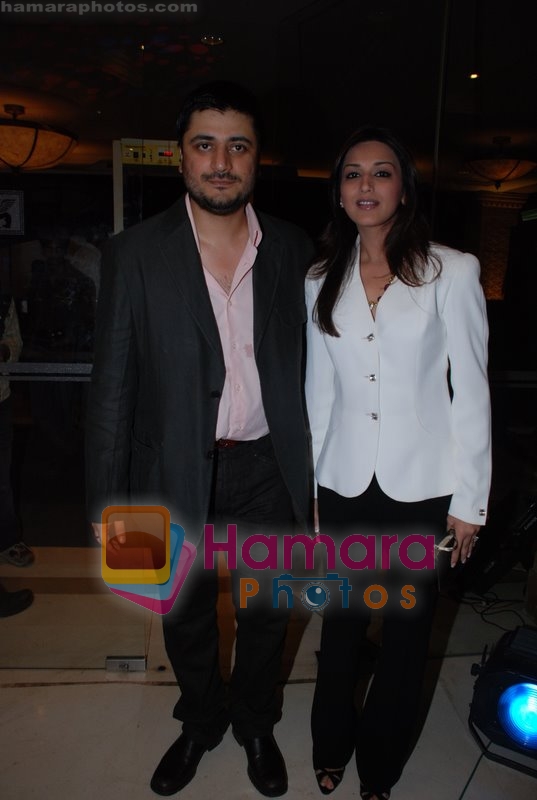 Sonali Bendre with her husband at Love Story 2050 music launch in JW Marriott on May 28th 2008