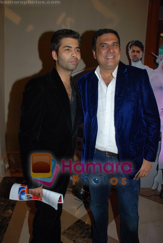 Karan Johar with Boman Irani at Love Story 2050 music launch in JW Marriott on May 28th 2008