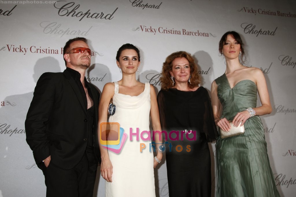 Bono, Penelope Cruz, CGS, Rebecca Hall at Chopard Cannes Film Festival