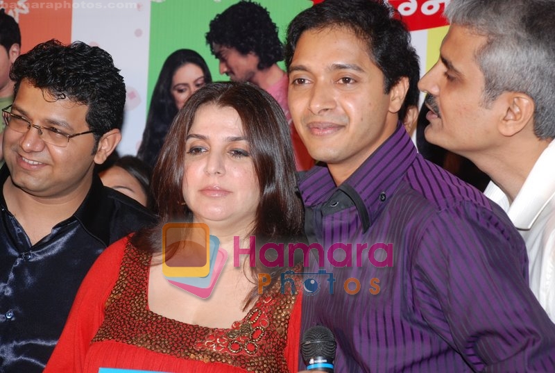 Farah Khan, Shreyas Talpade at the Music Launch of Marathi film Sanai Chaughade in Cinemax on June 5th 2008