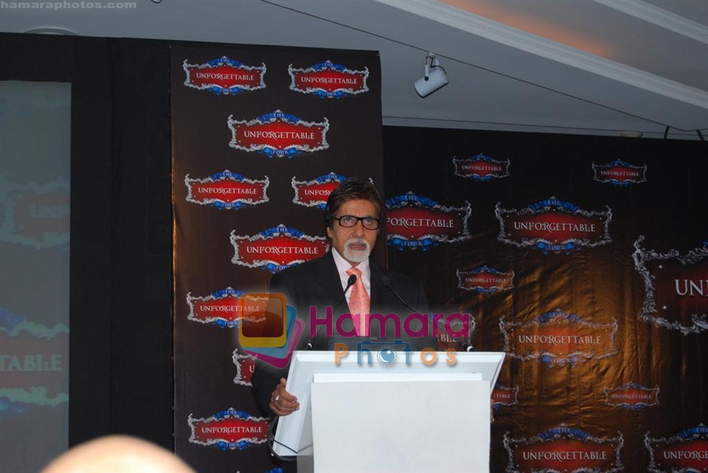 Amitabh Bachchan at The Unforgettable Tour Press Meet at IIFA 