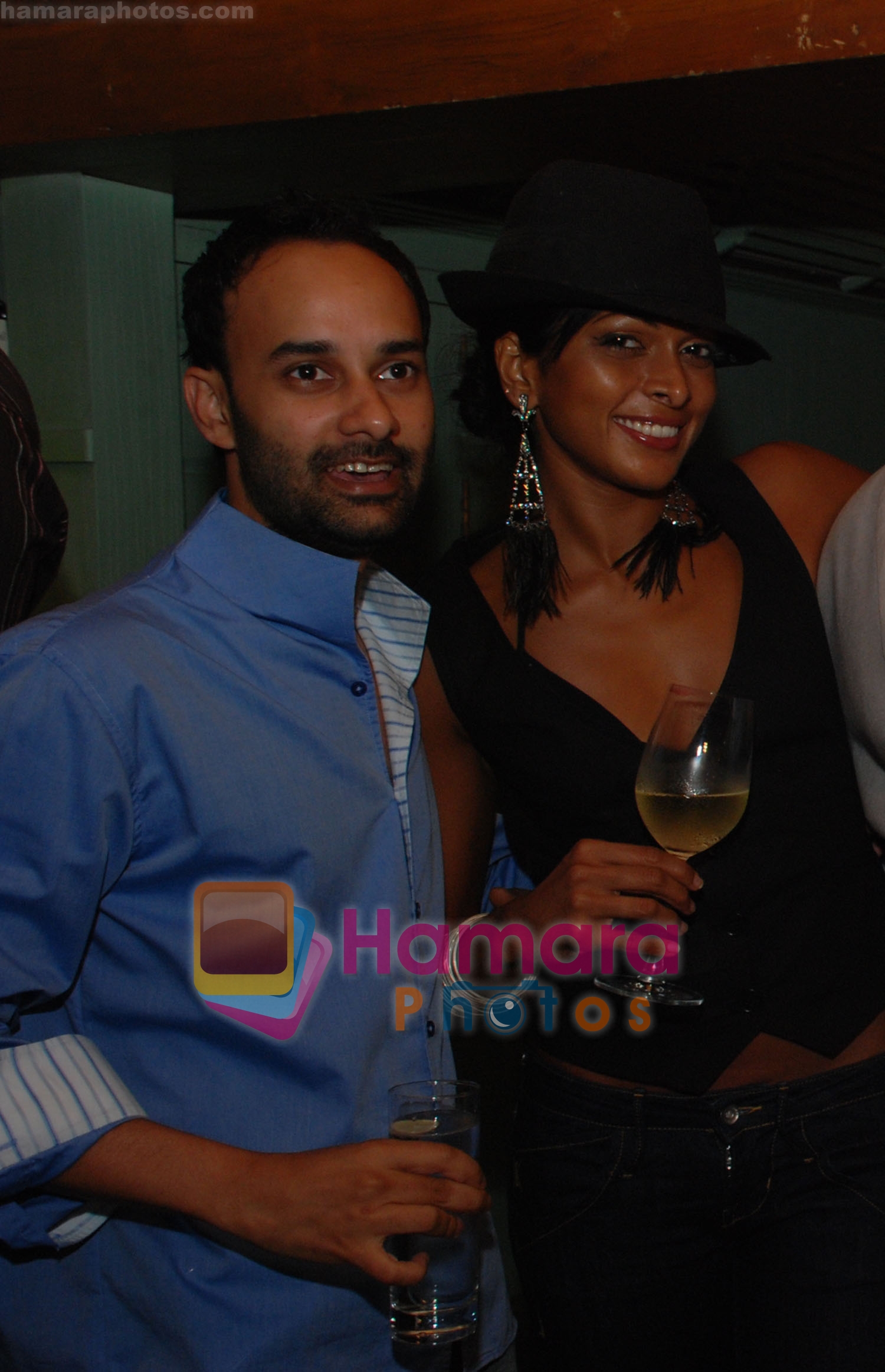 Rahul Agarwal with Nina Manuel at the Launch of delItalia, a home-style Italian restaurant & deli in Mumbai on June 12th 2008