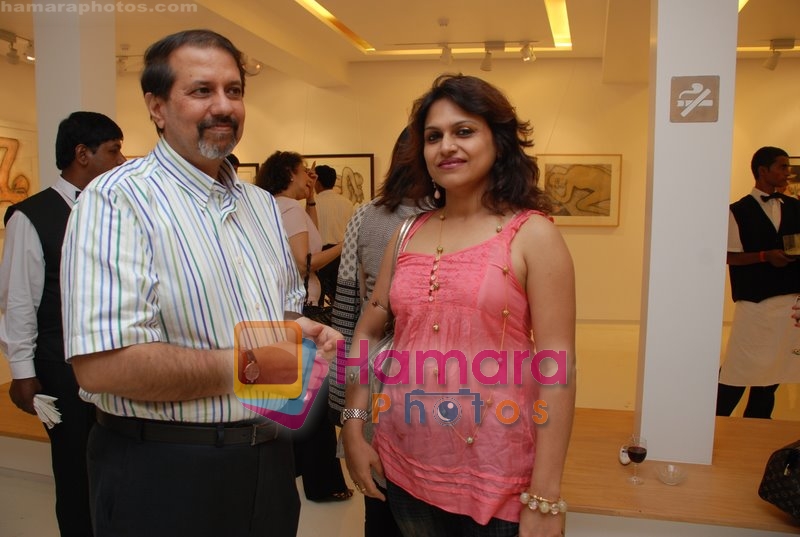 at World Renowned Artist Jogen Chowdhury's Art Exhibition in Kala Ghoda on 27th June 2008 