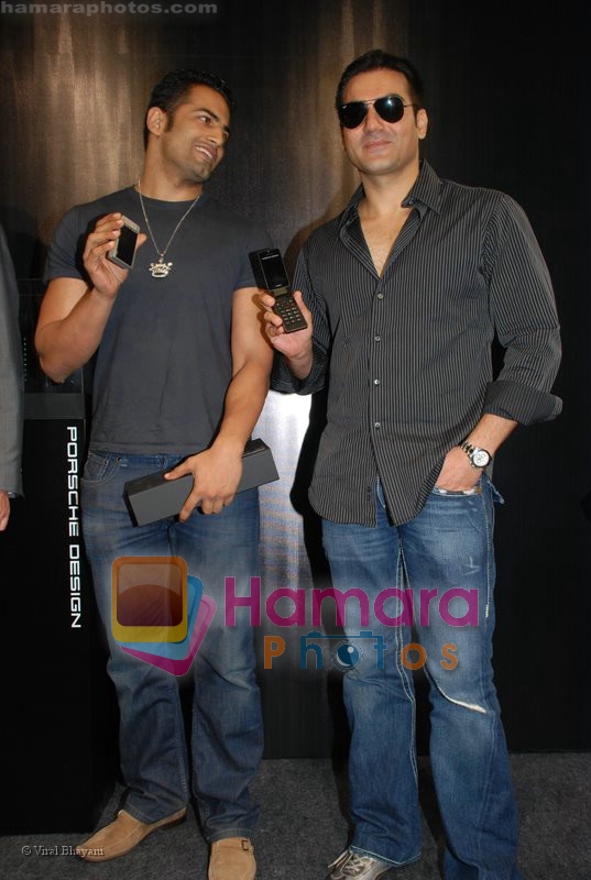 Arbaaz Khan, Upen Patel at the launch of Porsche first mobile phone in Kemps Corner on June 27th 2008