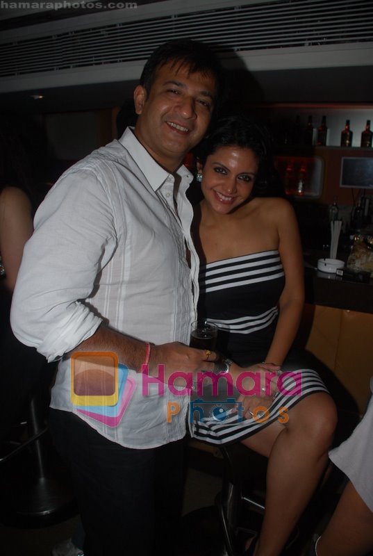 Mandira Bedi with  Husband at City of Dream success bash in Flags Restaurant, Coalaba on June 29th 2008
