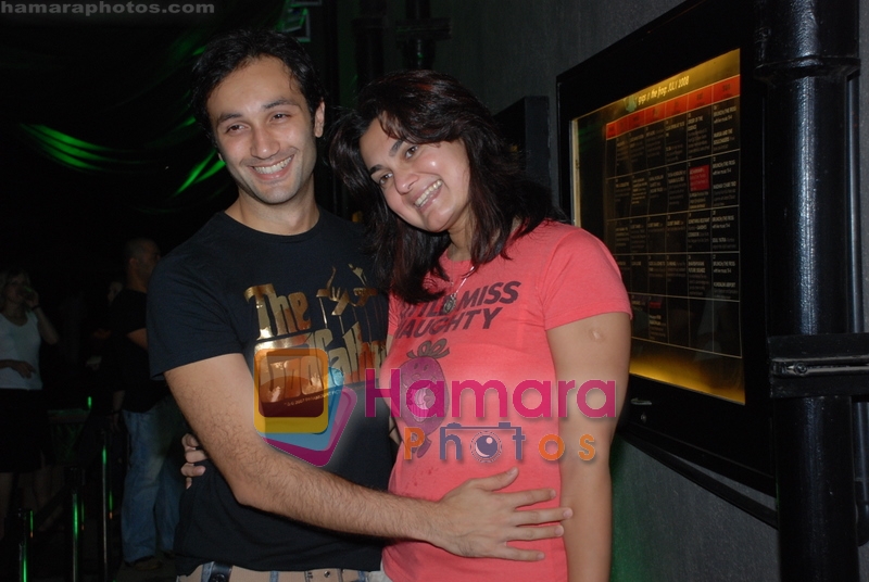 Divya Palat & Aditya Hitkari at Rollingstone in assocation with Carlsberg event in Blue Frog on 23rd July 2008