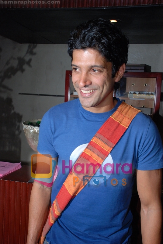 Farhan Akhtar at Rollingstone in assocation with Carlsberg event in Blue Frog on 23rd July 2008