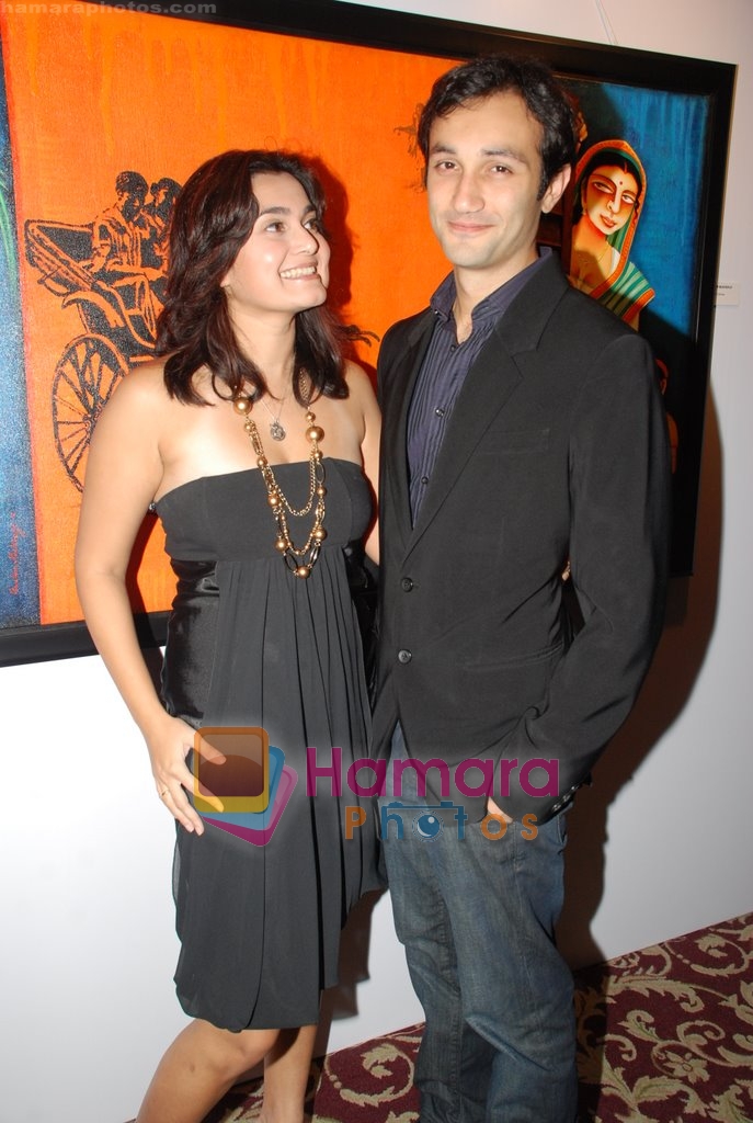 Divya Palat & Aditya Hitkari at Indian Cancer Society's charity dinner in Taj Hotel on July 27th 2008