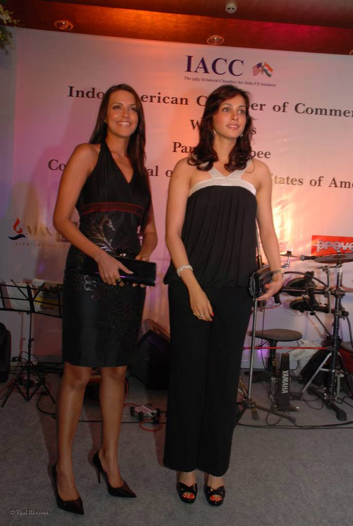 Neha Dhupia, Isha Koppikar at Atul Nishar IACC event in Mumbai on July 31st 2008 