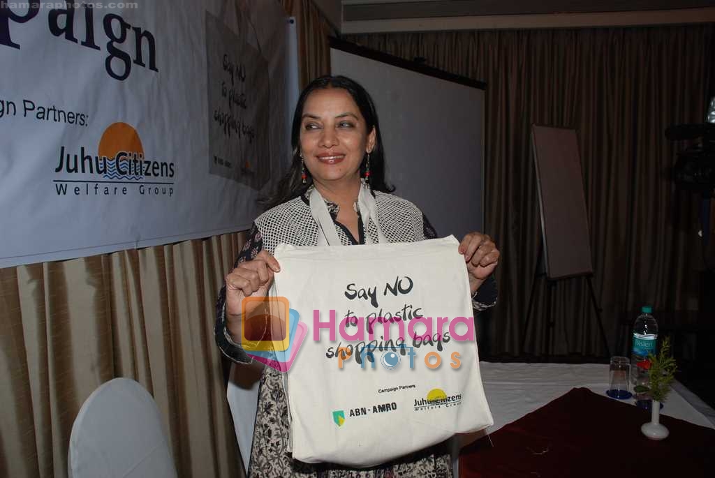 Shabana Azmi at say no to plastic campaign in Sun N Sand on August 4th 2008 