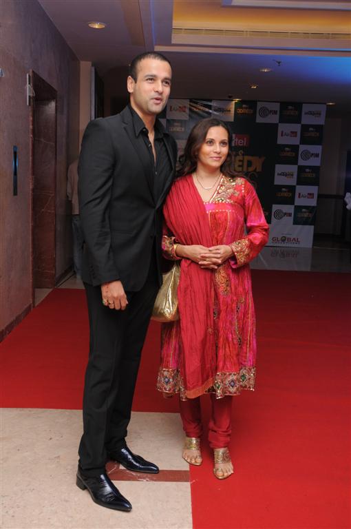 Rohit roy and Manasi at Airtel Salaam-E-Comedy Awards in NDTV Imagine on 20th August 2008