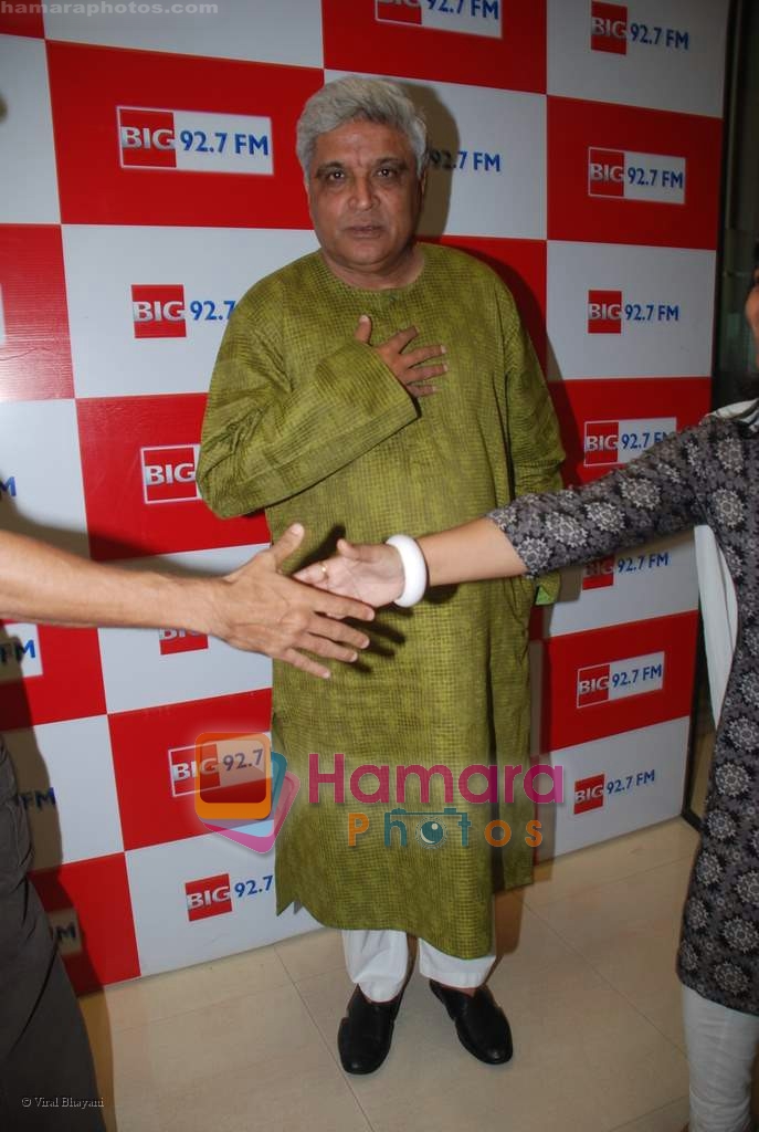 Javed Akhtar at Big FM station on August 23rd 2008 