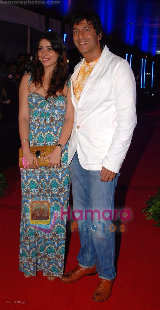 Bhavna and chaunky pandey at Rock On Premiere in IMAX Wadala on 28th August 2008