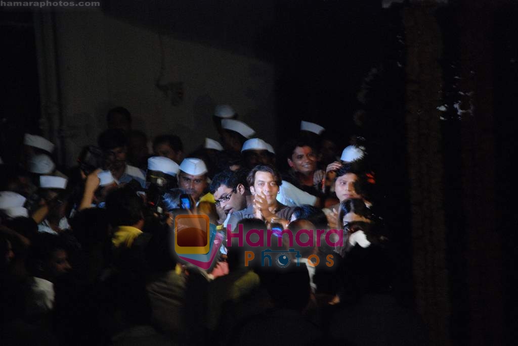 Salman Khan at ganpati Celebration  in Bandra on 4th September 2008 