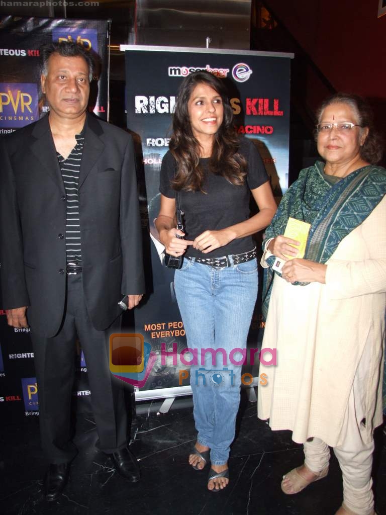 Shubha Khote & Bhavna Balsaver at the Righteous Kill Movie Premiere on 11th September 2008 