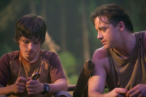 Brendan Fraser, Josh Hutcherson in a still from the movie Journey to the Center of the Earth 