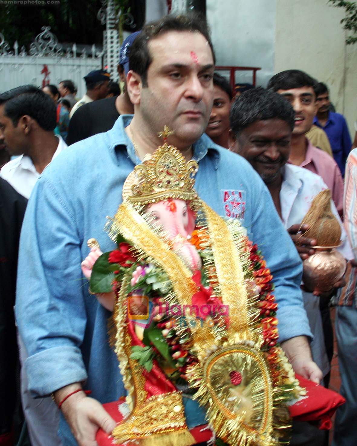  Rajiv Kapoor at the Ganpati Celebrationt in RK studios, Chembur on 14th September 2008  