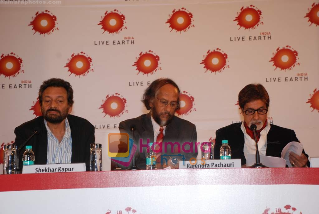 Amitabh Bachchan, Shekhar Kapur at Live Earth press meet in Mumbai on 18th September 2008 