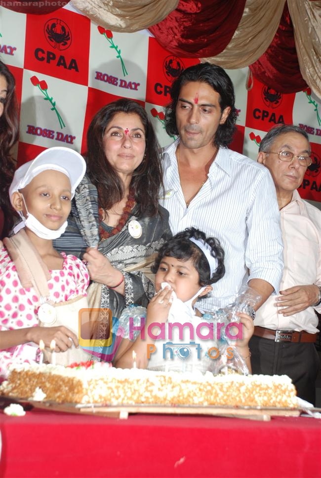 Dimple Kapadia, Arjun Rampal at National Cancer Rose Day in King George Hospital on 20th September 2008 