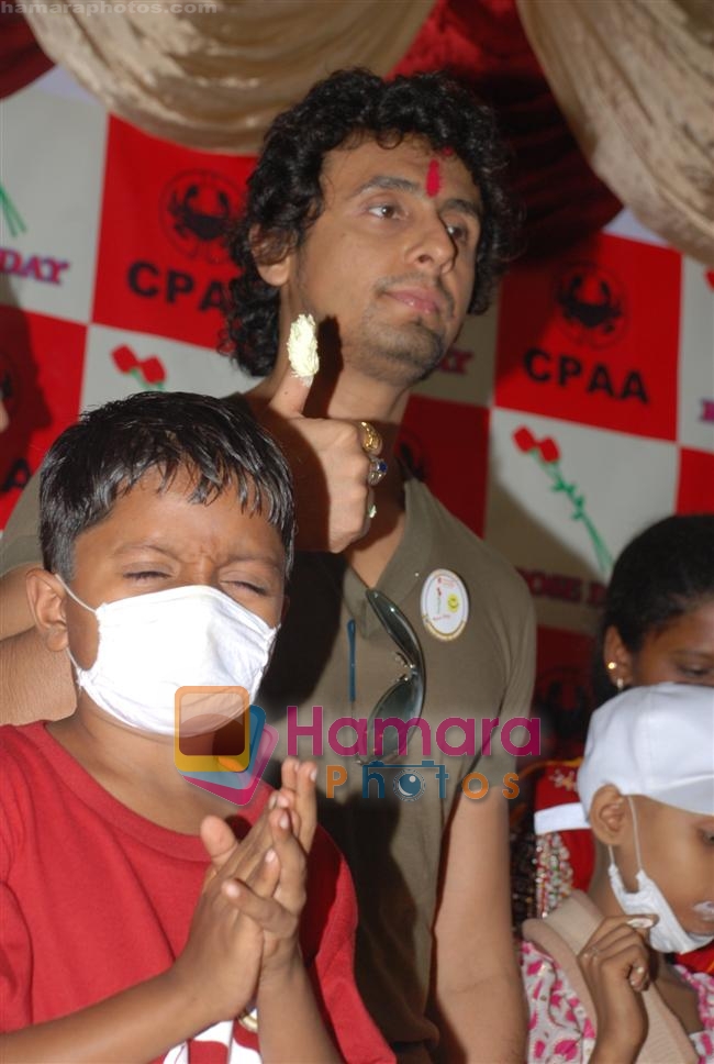 Sonu Nigam at National Cancer Rose Day in King George Hospital on 20th September 2008 