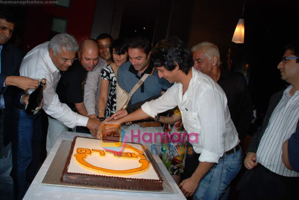 Sharat Saxena, Atul Agnihotri, Chetan Bhagat,  Gul Panag, Sohail Khan, Sharman Joshi at Hello film success bash in Gabbana on 13th October 2008 