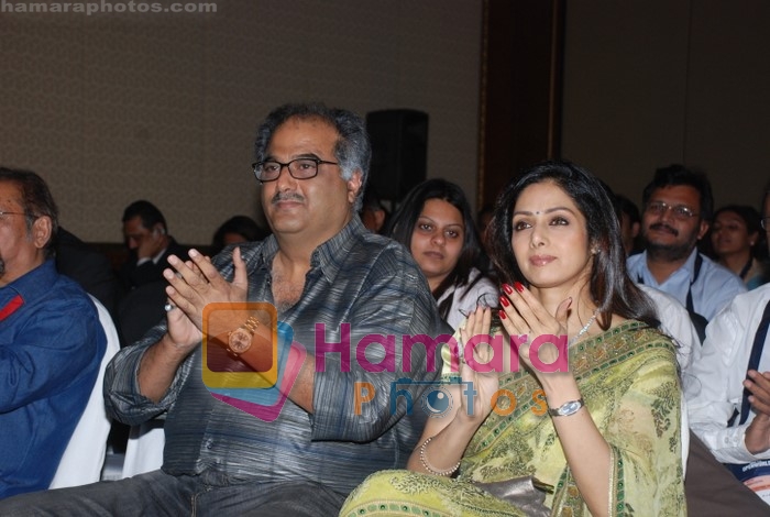 Boney Kapoor, Sridevi at the 3rd annual conference on cinema tourismin The Leela Hotel, Andheri, Mumbai on 16th October 2008 