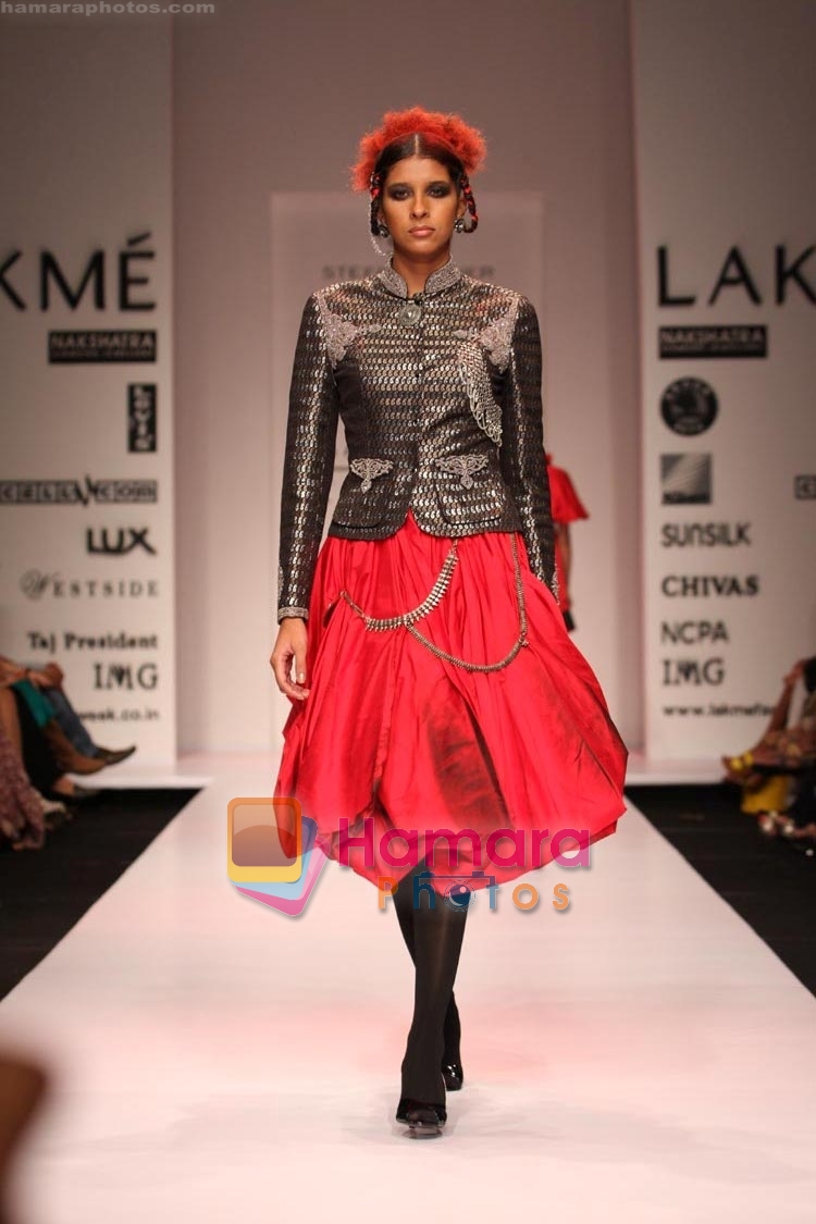 Model walk the ramp for Nikhil and Shantanu Show at Lakme Fashion Week in Mumbai on 20th October 2008 