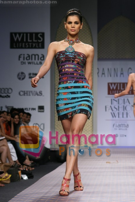 Model walk the ramp for Ranna Gill show at Wills Lifestyle India Fashion Week 2009 in Delhi 