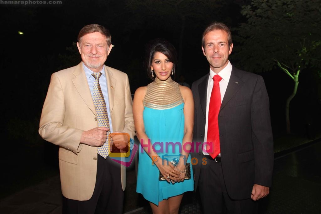 The German Ambassador ,Mr. Tiers and Sophie at Audi R8 car launch Party in Delhi on 12th November 2008