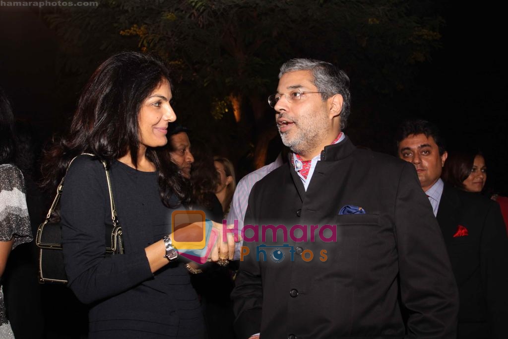 Tikka Shatrujit Singh and a guest at Audi R8 car launch Party in Delhi on 12th November 2008