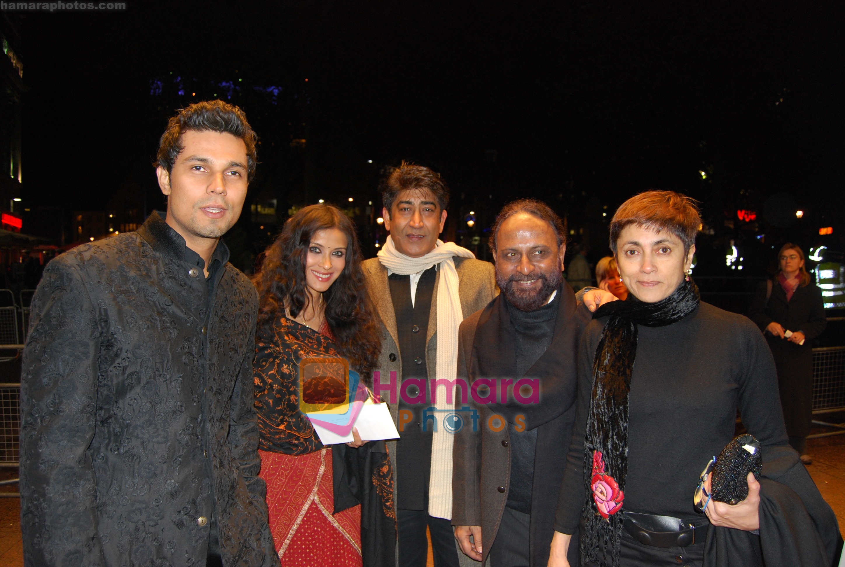 Randeep Hooda, Nandana Sen, producers Aanand Mahendroo & Deepa Sahi with director Ketan Mehta at the London Film Festival