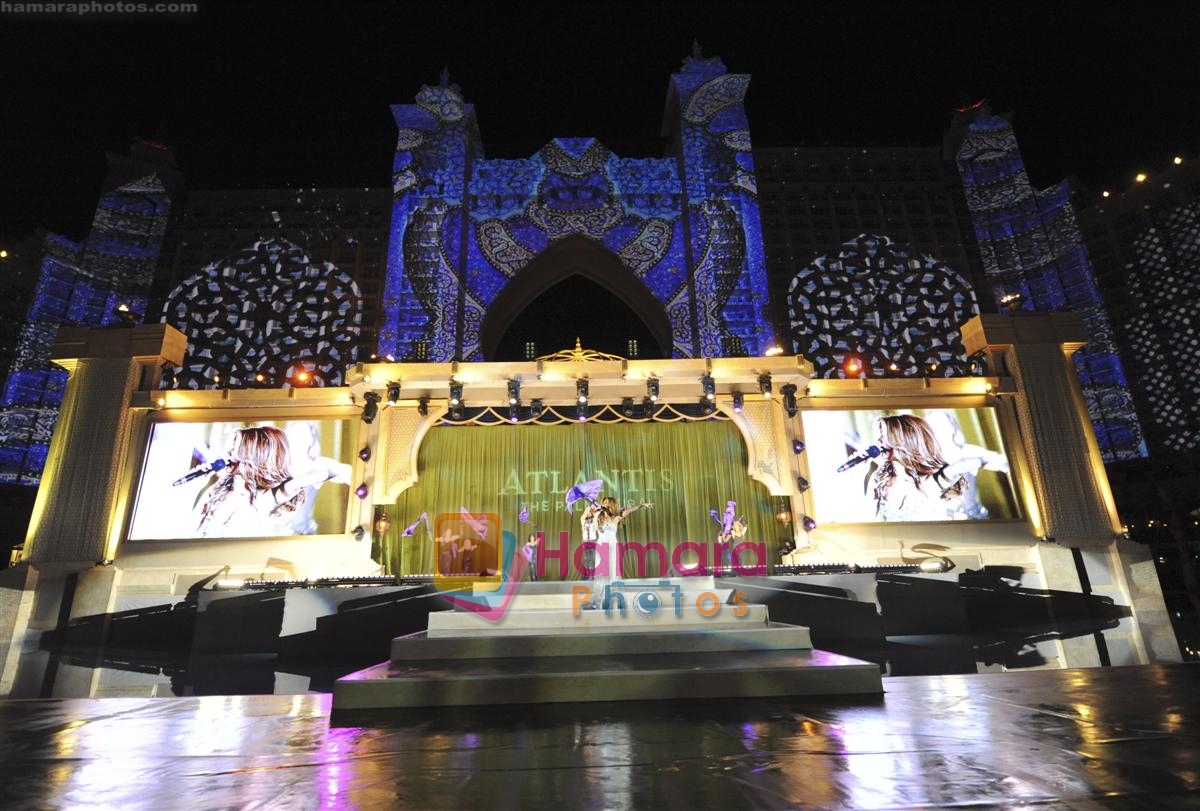 at the opening night of the Atlantis Hotel on the Dubai Palm Island on 21st November 2008 