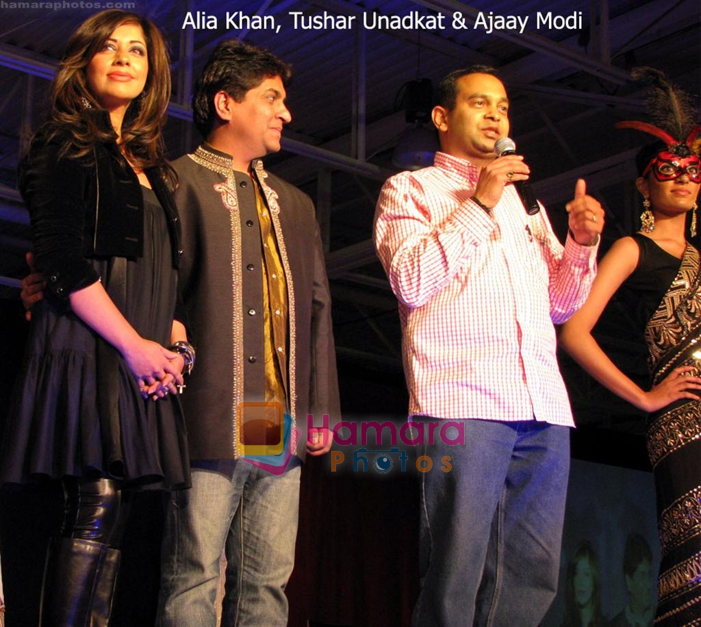 Alia Khan, Tushar Unadk, Ajaay Modi at at the Bollwood Fashion Event of Masala Weedings on 23rd November 2008 