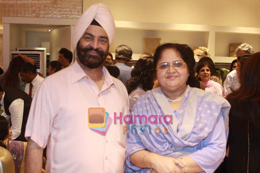 Former DG P.S Pasricha with his wife at RE store launch in Mumbai on 24th November 2008